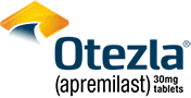 Otezla® (apremilast) header logo linking to the homepage